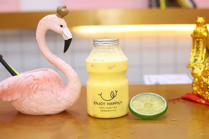 Round Juice Bottle 8oz Plastic Pet Bottle