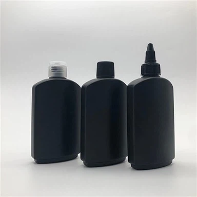 בקבוק NH HDPE שחור עם מכסה מחודד
