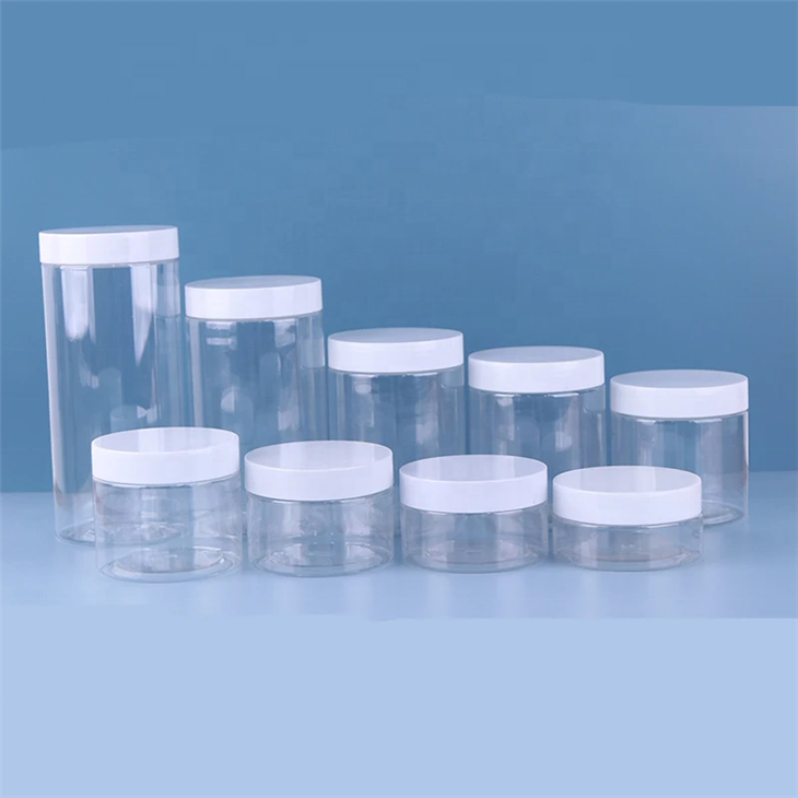 Clear Plastic 50ml 60ml 100ml 150ml 200ml Cosmetic PET Jar