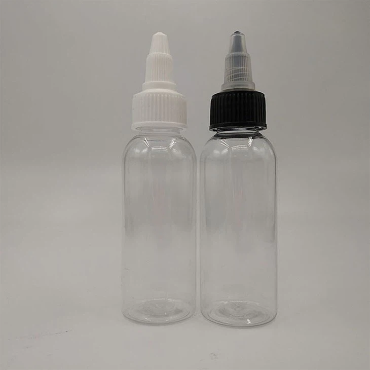 PET Empty Bottle With Plastic Pin Sharp Mouth Cap Bottle